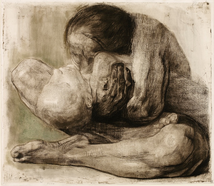 kollwitz frau-mit-totem-kind